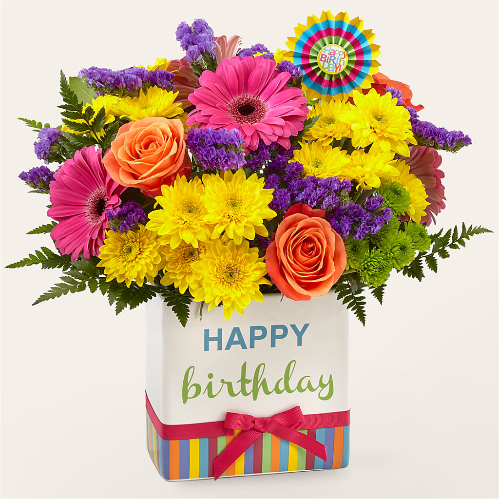 Birthday Brights Bouquet – FLOWERS BY BAUERS & GREENHOUSE, Jarrettsville MD