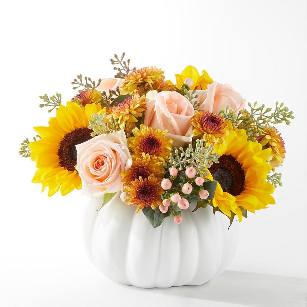 Pumpkin to Talk About Bouquet – FLOWERS BY BAUERS & GREENHOUSE, Jarrettsville MD