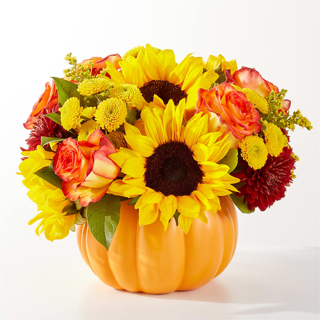 Golden Gourd Pumpkin Bouquet – FLOWERS BY BAUERS & GREENHOUSE, Jarrettsville MD