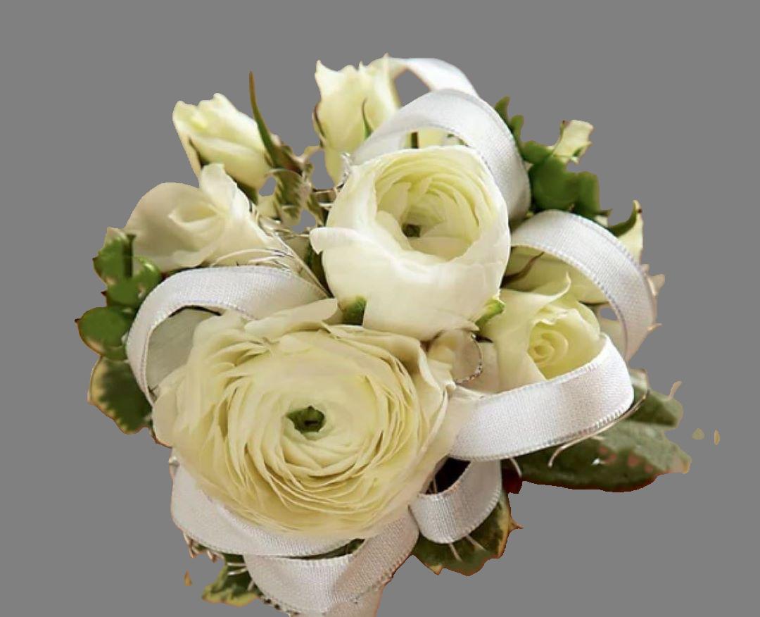 Ranunculus and Rose Corsage
