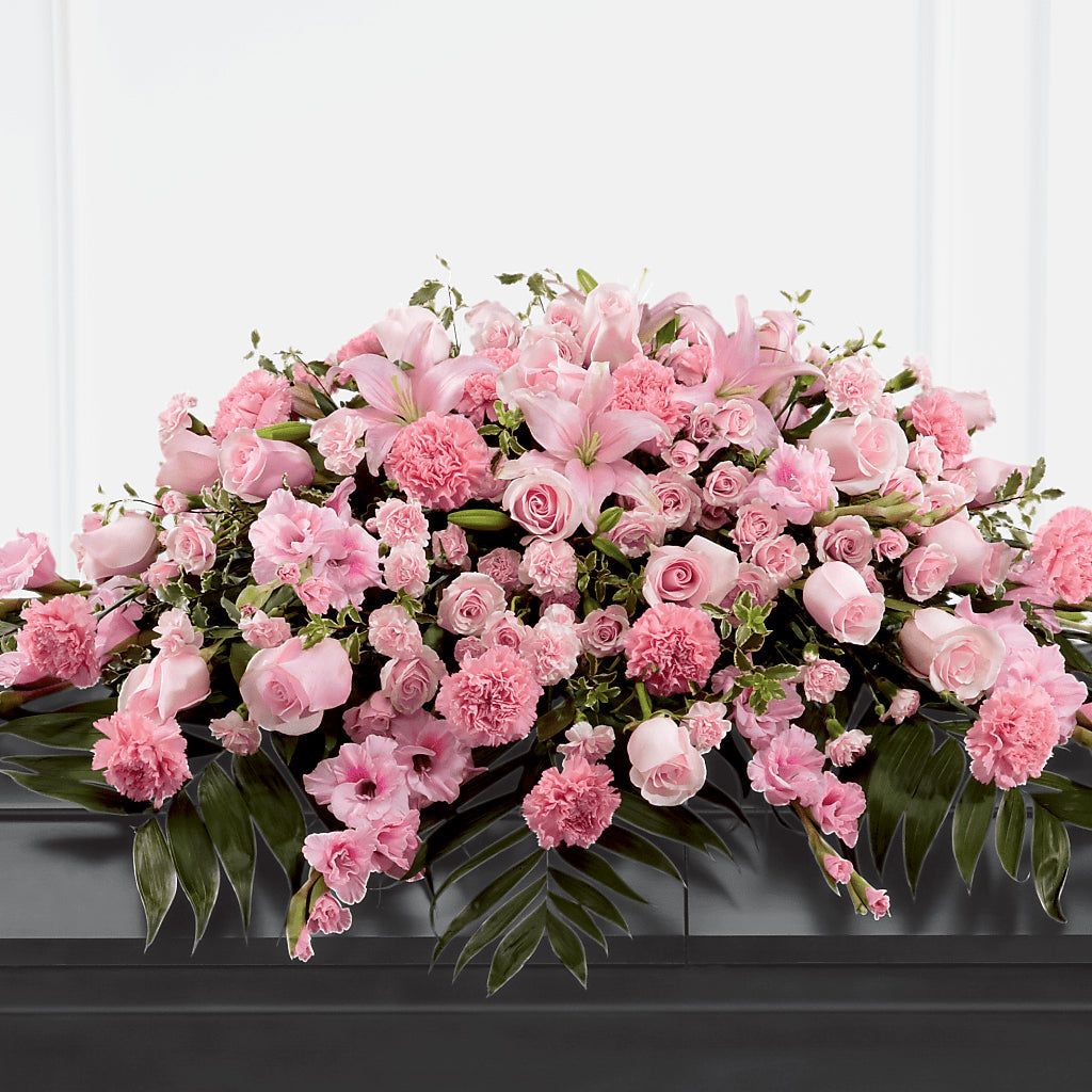 Garden of Comfort Casket Spray (Standard) – FLOWERS BY BAUERS & GREENHOUSE, Jarrettsville MD