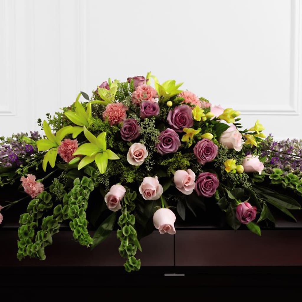 Forever Beloved Casket Spray – FLOWERS BY BAUERS & GREENHOUSE, Jarrettsville MD