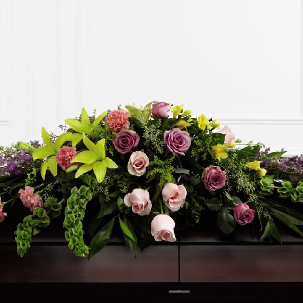 Forever Beloved Casket Spray – FLOWERS BY BAUERS & GREENHOUSE, Jarrettsville MD