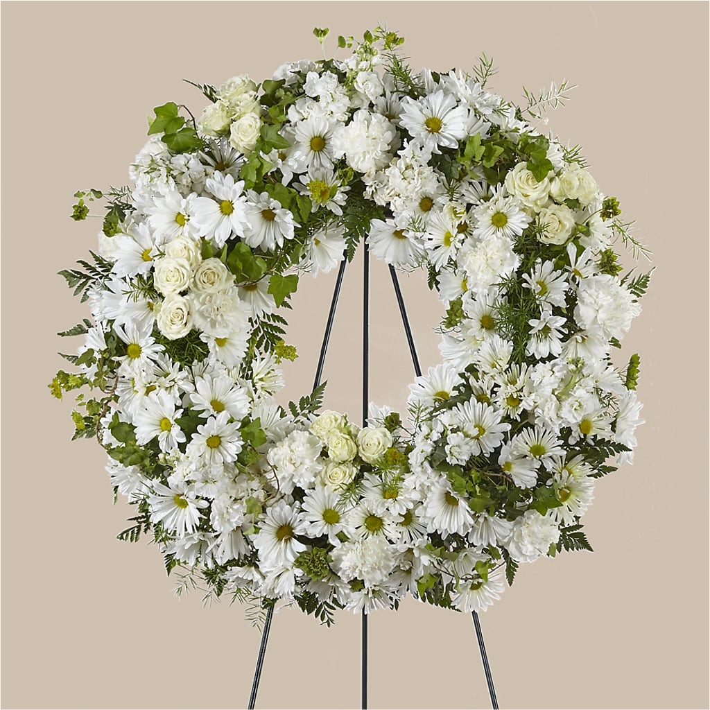 Faithful Wishes Wreath – FLOWERS BY BAUERS & GREENHOUSE, Jarrettsville MD