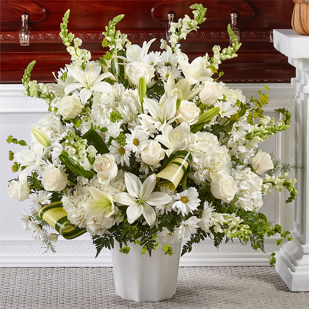 Thoughts of Tranquility Floor Basket – FLOWERS BY BAUERS & GREENHOUSE, Jarrettsville MD