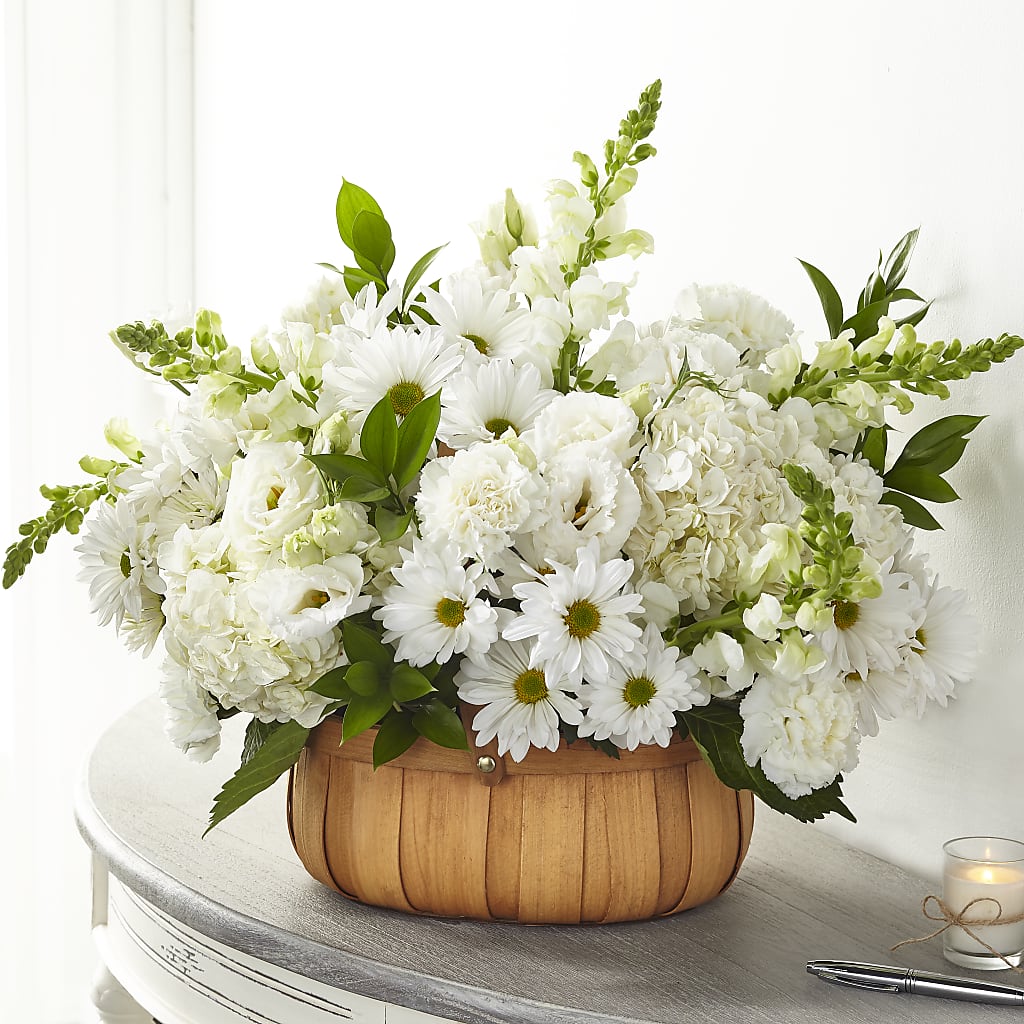 Pure Ivory Basket – FLOWERS BY BAUERS & GREENHOUSE, Jarrettsville MD