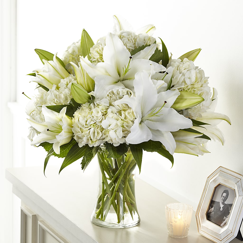 Compassionate Lily Bouquet – FLOWERS BY BAUERS & GREENHOUSE, Jarrettsville MD