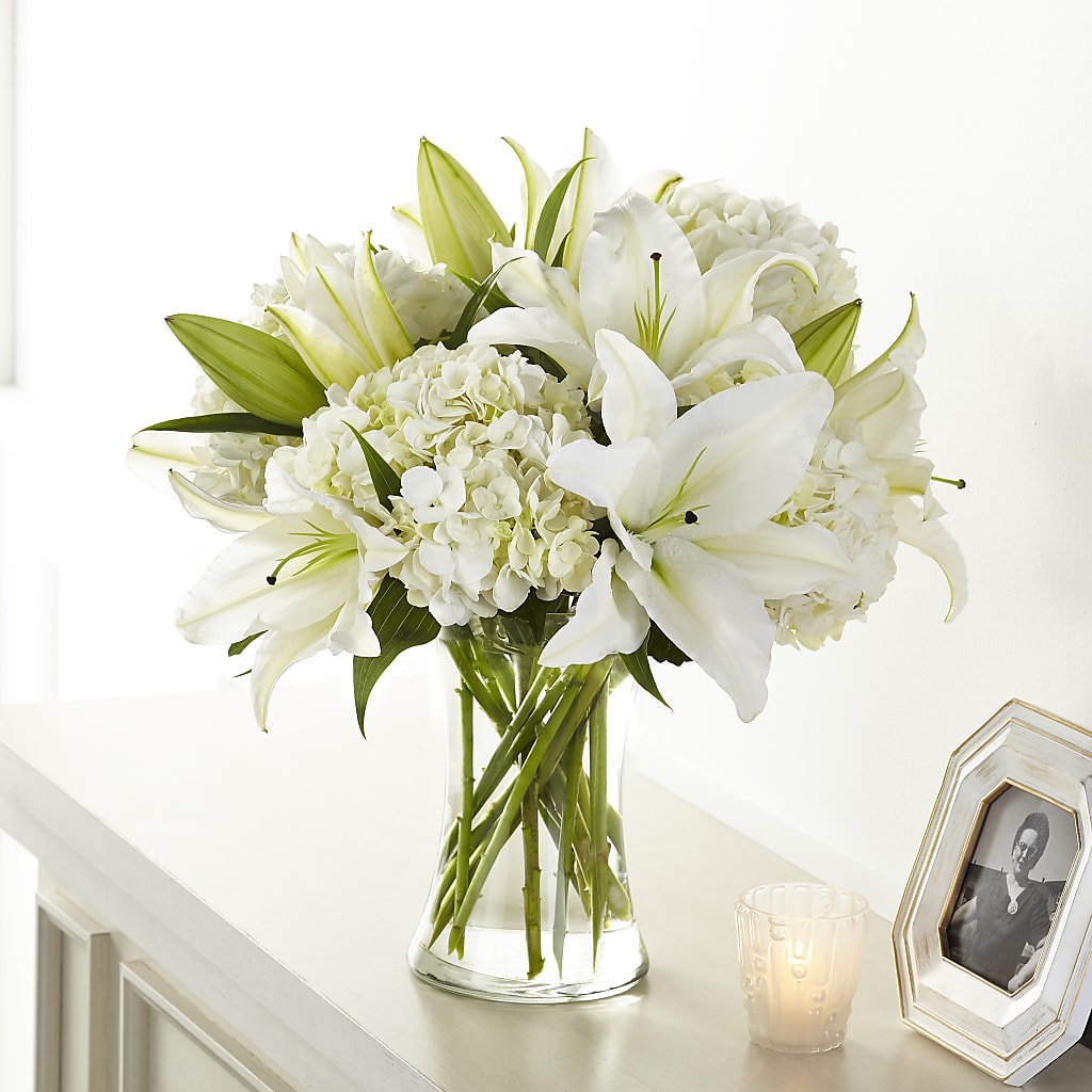 Compassionate Lily Bouquet – FLOWERS BY BAUERS & GREENHOUSE, Jarrettsville MD
