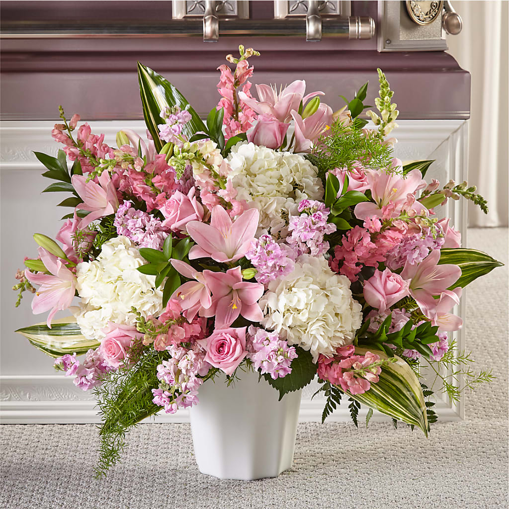 Simply Serene Floor Basket – FLOWERS BY BAUERS & GREENHOUSE, Jarrettsville MD