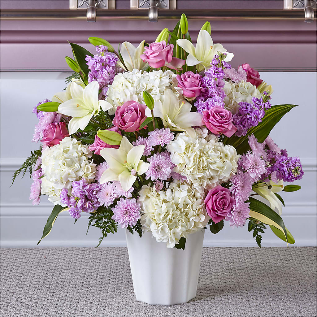 Heaven Sent Floor Basket – FLOWERS BY BAUERS & GREENHOUSE, Jarrettsville MD