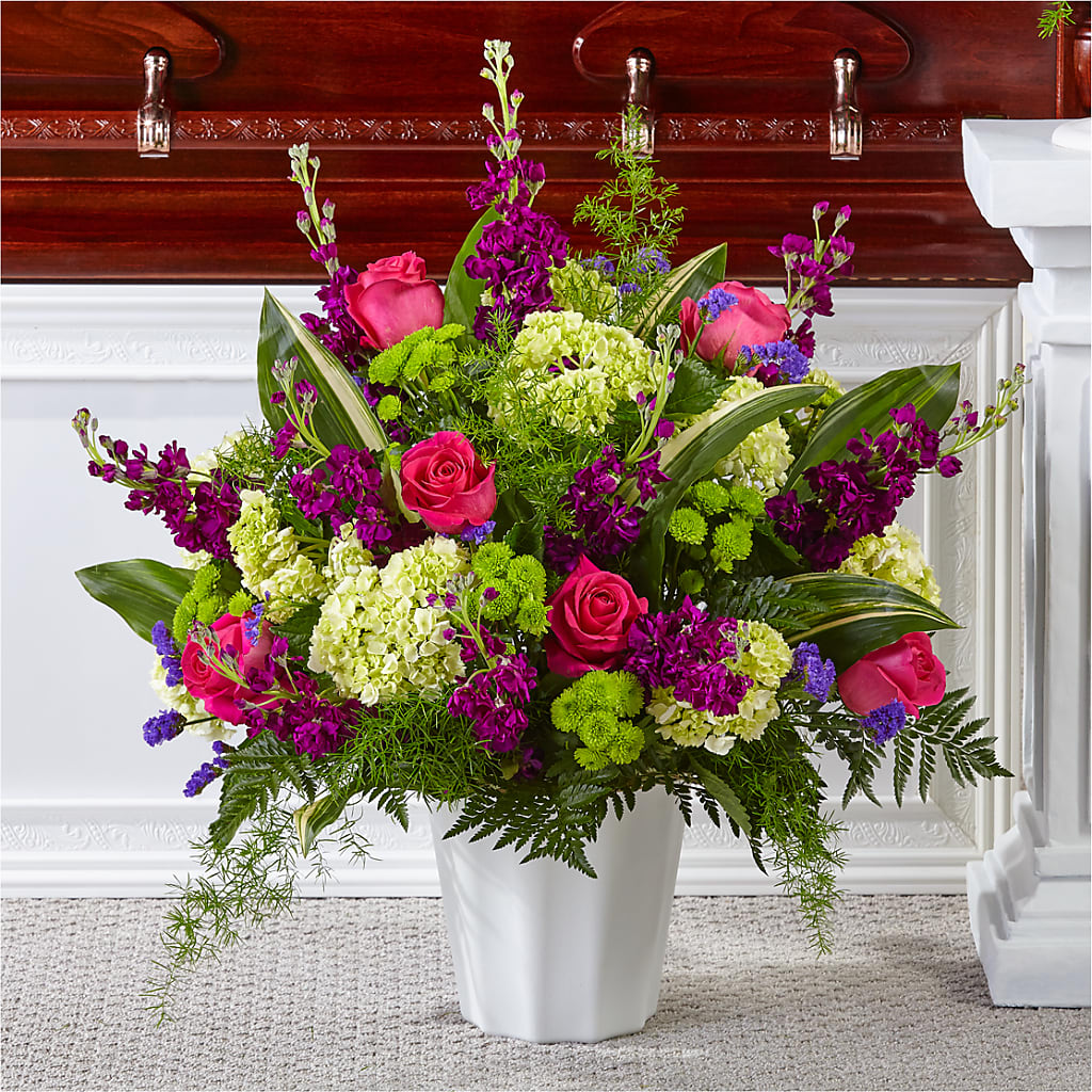 Beautiful Horizons Floor Basket – FLOWERS BY BAUERS & GREENHOUSE, Jarrettsville MD