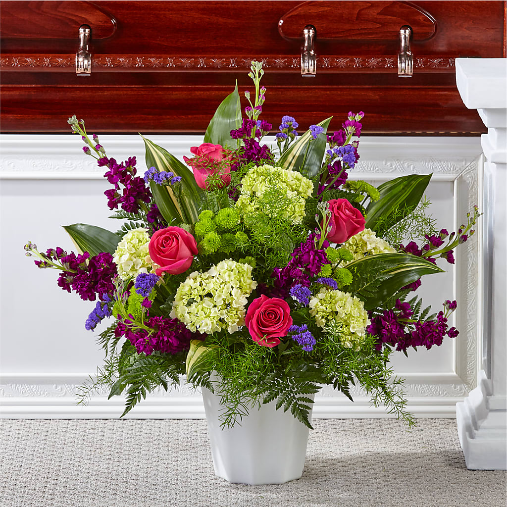 Beautiful Horizons Floor Basket – FLOWERS BY BAUERS & GREENHOUSE, Jarrettsville MD