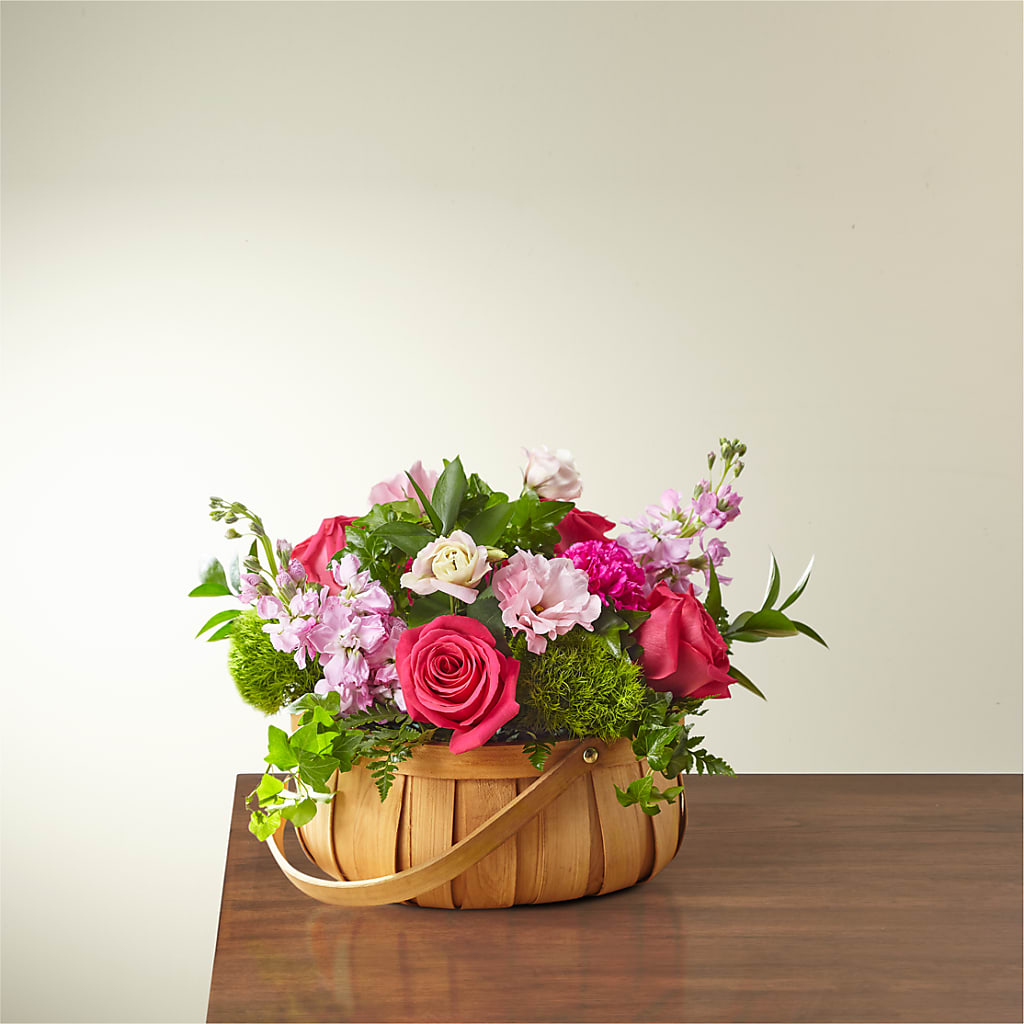 Radiance in Bloom Basket – FLOWERS BY BAUERS & GREENHOUSE, Jarrettsville MD