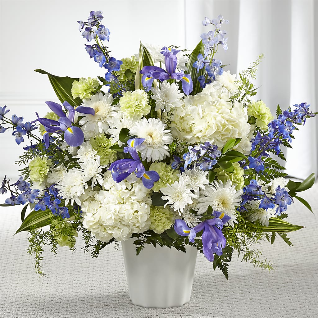 Soft Serenity Floor Basket – FLOWERS BY BAUERS & GREENHOUSE, Jarrettsville MD
