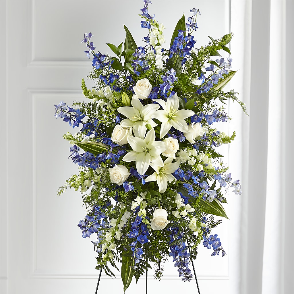 Faithful Friend Standing Spray – FLOWERS BY BAUERS & GREENHOUSE, Jarrettsville MD