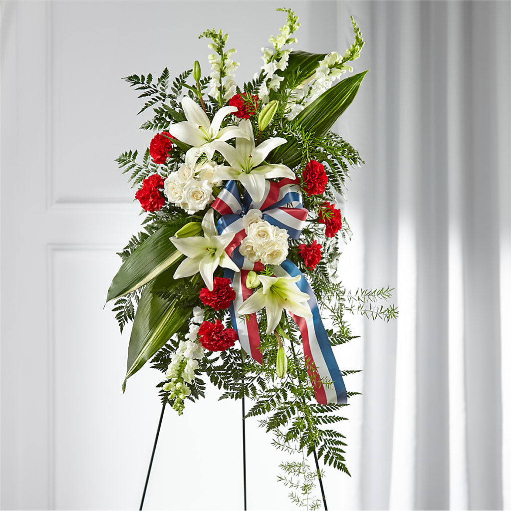 Stars of Life Standing Spray – FLOWERS BY BAUERS & GREENHOUSE, Jarrettsville MD