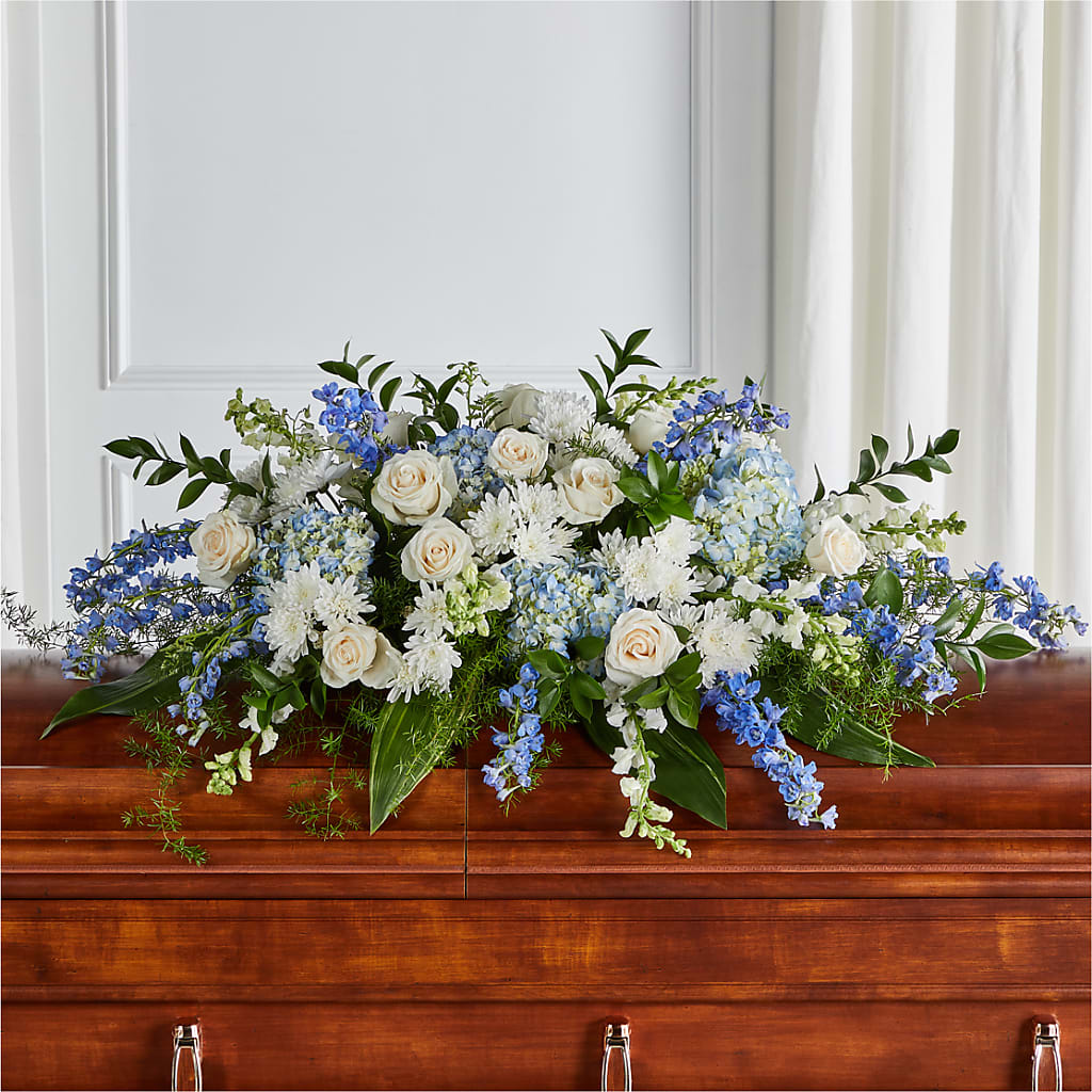 Timeless Essence Casket Spray – FLOWERS BY BAUERS & GREENHOUSE, Jarrettsville MD