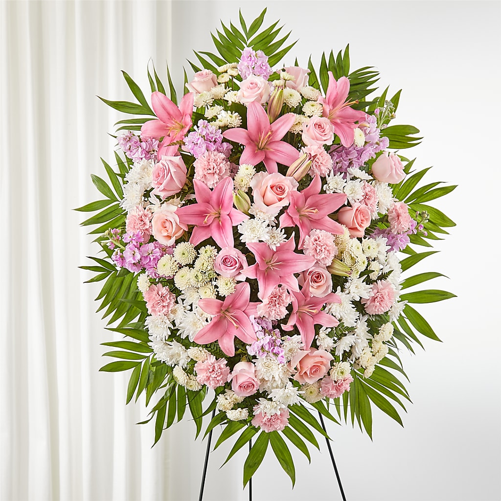 Offering Solace Standing Spray – FLOWERS BY BAUERS & GREENHOUSE, Jarrettsville MD