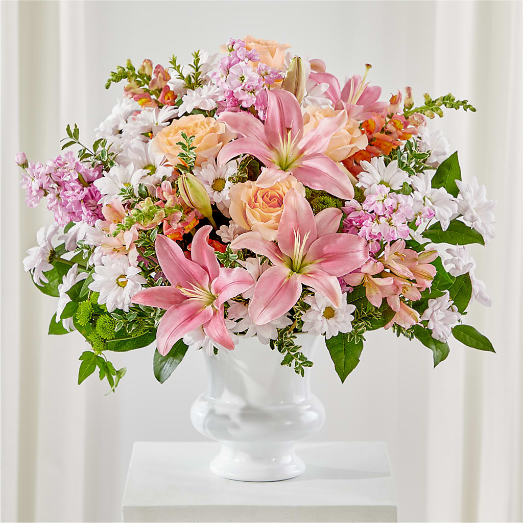 Heartfelt Gesture Urn Arrangement – FLOWERS BY BAUERS & GREENHOUSE, Jarrettsville MD