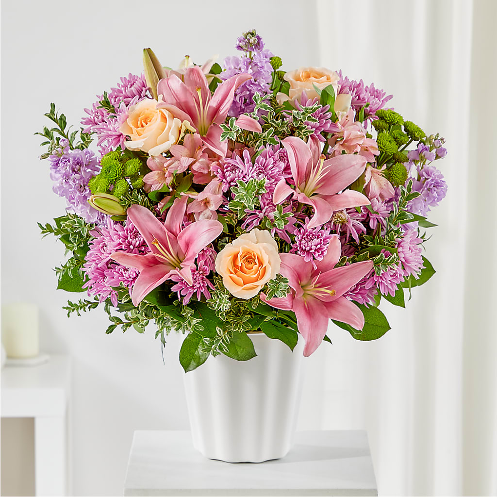 Supportive Embrace Tabletop Basket – FLOWERS BY BAUERS & GREENHOUSE, Jarrettsville MD