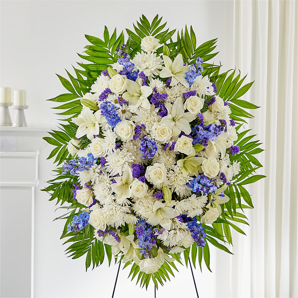 At Rest Standing Spray – FLOWERS BY BAUERS & GREENHOUSE, Jarrettsville MD