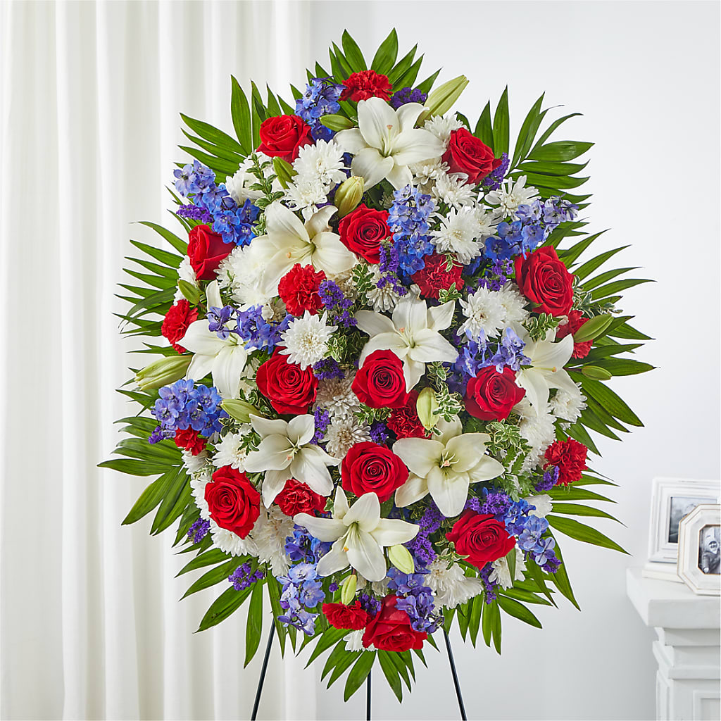Cherished Service Standing Spray – FLOWERS BY BAUERS & GREENHOUSE, Jarrettsville MD