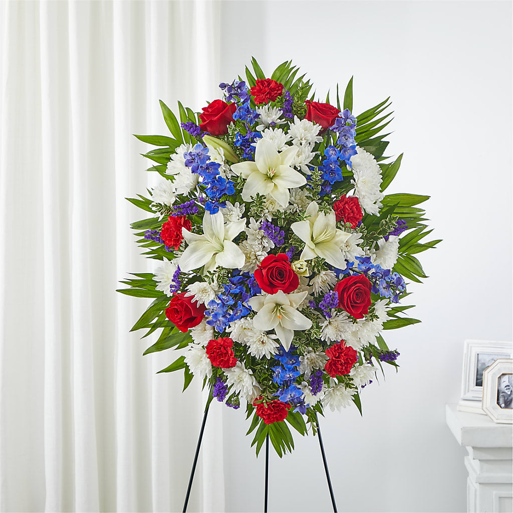 Cherished Service Standing Spray – FLOWERS BY BAUERS & GREENHOUSE, Jarrettsville MD