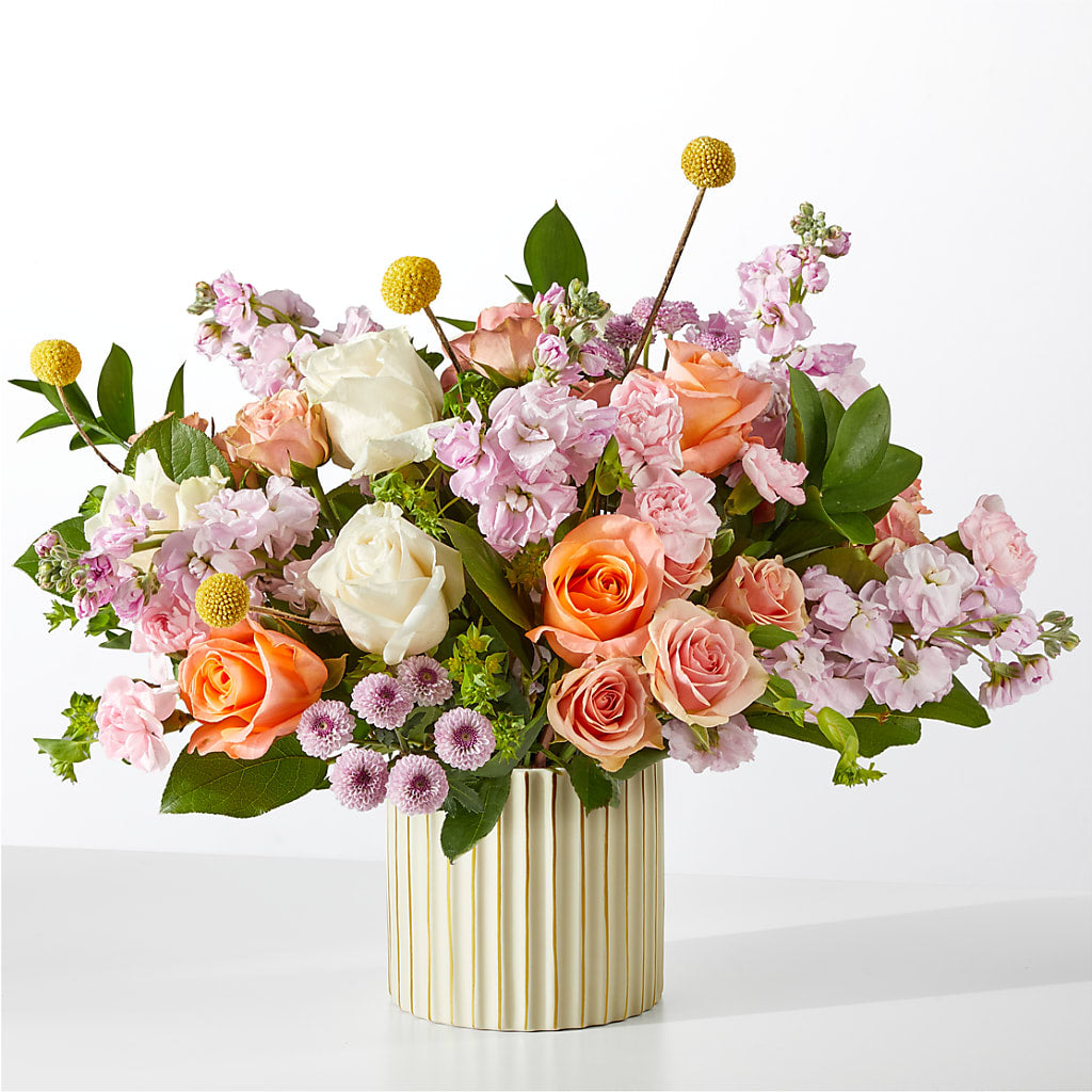 French Market Bouquet with Ivory Vase – FLOWERS BY BAUERS & GREENHOUSE, Jarrettsville MD