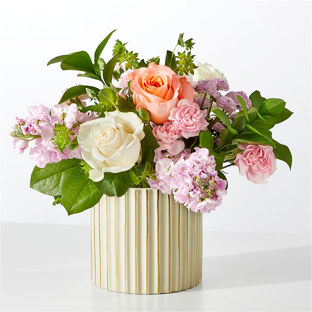 French Market Bouquet with Ivory Vase – FLOWERS BY BAUERS & GREENHOUSE, Jarrettsville MD