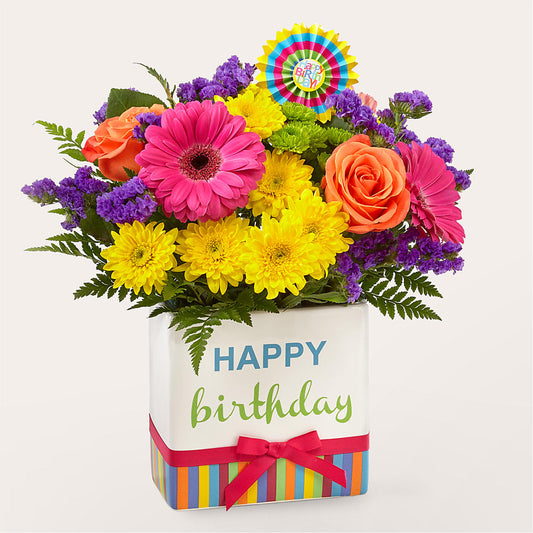 Birthday Brights Bouquet – FLOWERS BY BAUERS & GREENHOUSE, Jarrettsville MD