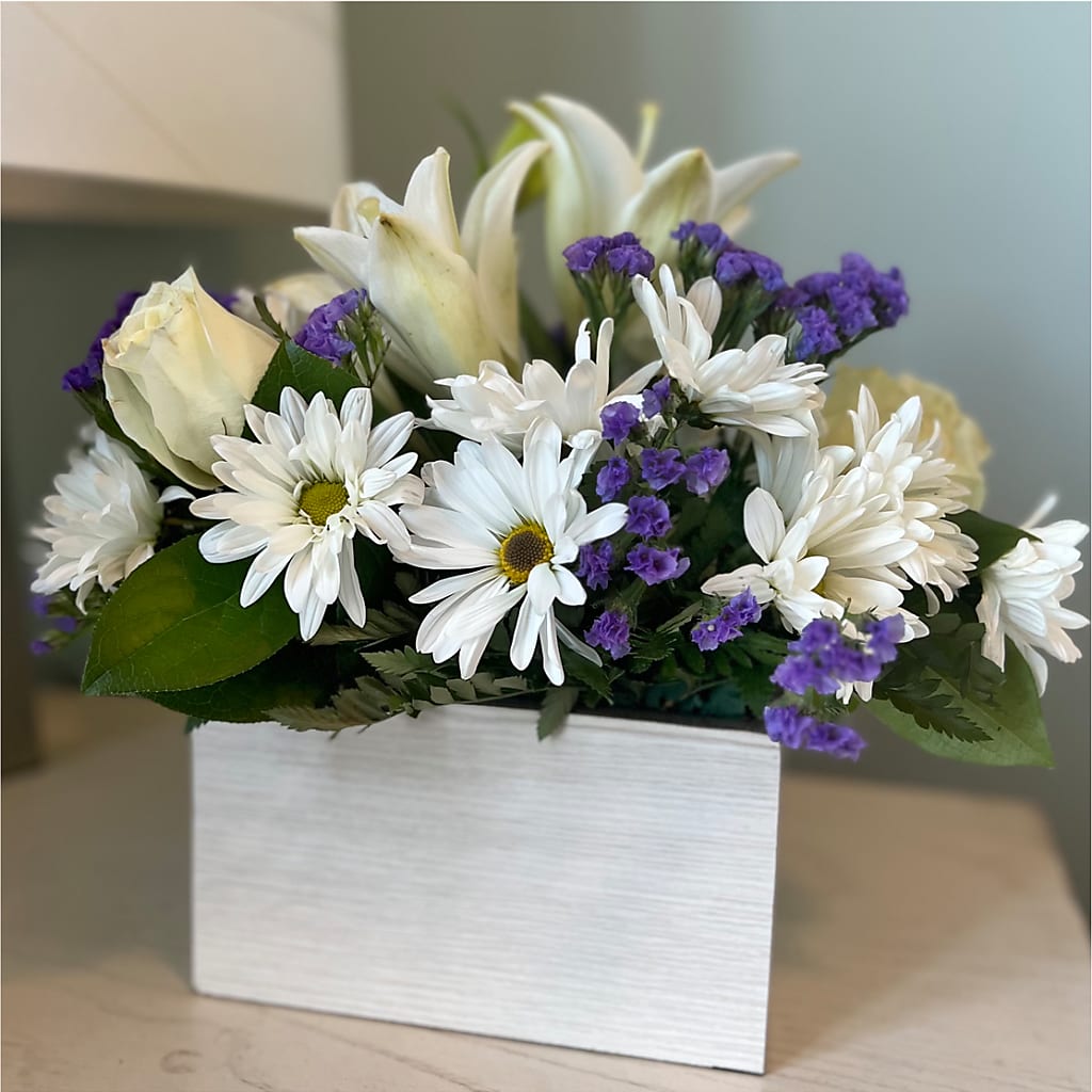 Beyond Blue Box Bouquet – FLOWERS BY BAUERS & GREENHOUSE, Jarrettsville MD
