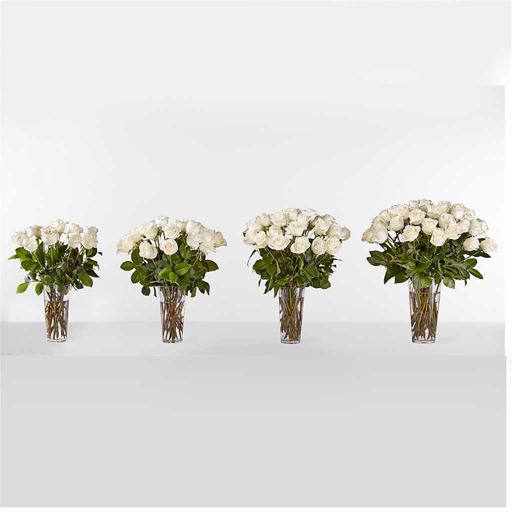 Long Stem White Rose Bouquet – FLOWERS BY BAUERS & GREENHOUSE, Jarrettsville MD