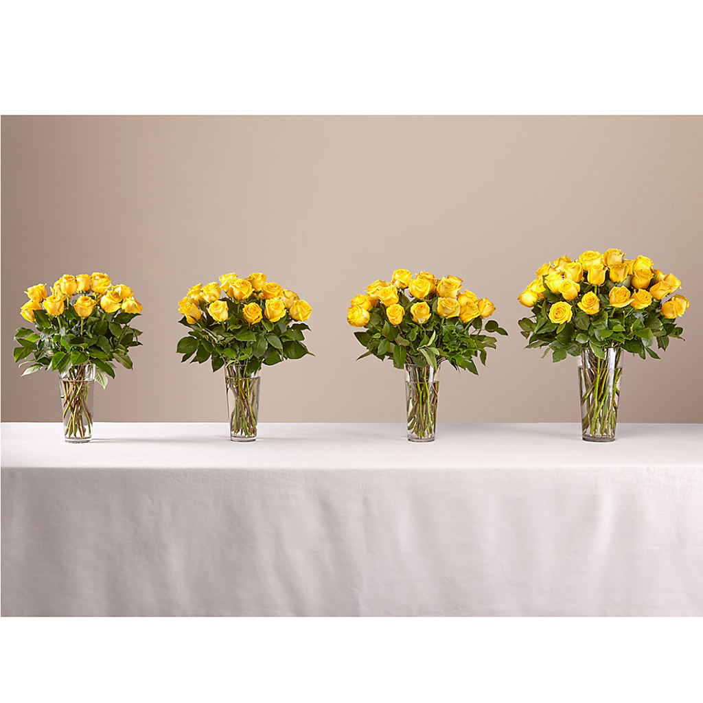 Long Stem Yellow Rose Bouquet – FLOWERS BY BAUERS & GREENHOUSE, Jarrettsville MD