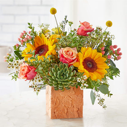 Sunflower Season Bouquet – FLOWERS BY BAUERS & GREENHOUSE, Jarrettsville MD