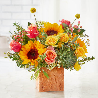 Sunflower Season Bouquet – FLOWERS BY BAUERS & GREENHOUSE, Jarrettsville MD