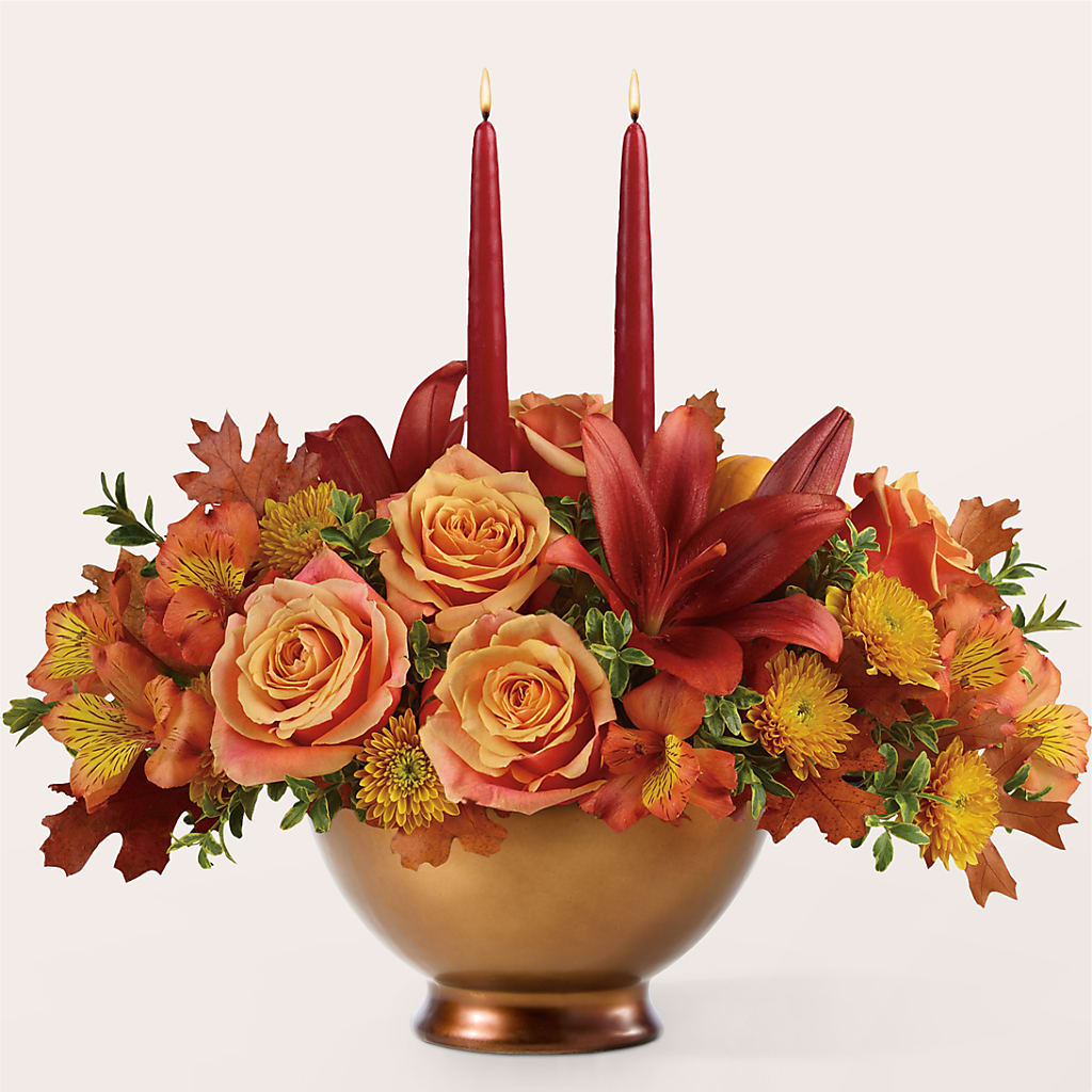 Harvest Table Centerpiece – FLOWERS BY BAUERS & GREENHOUSE, Jarrettsville MD