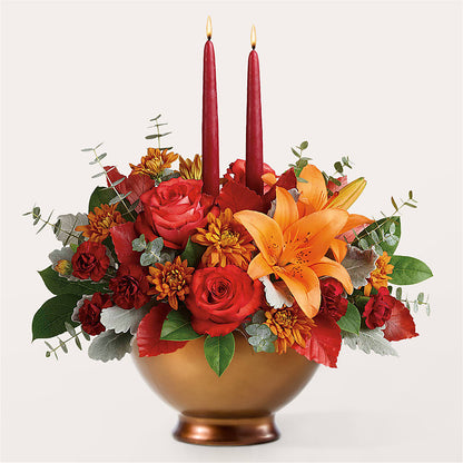 Fruits of Fall Centerpiece – FLOWERS BY BAUERS & GREENHOUSE, Jarrettsville MD