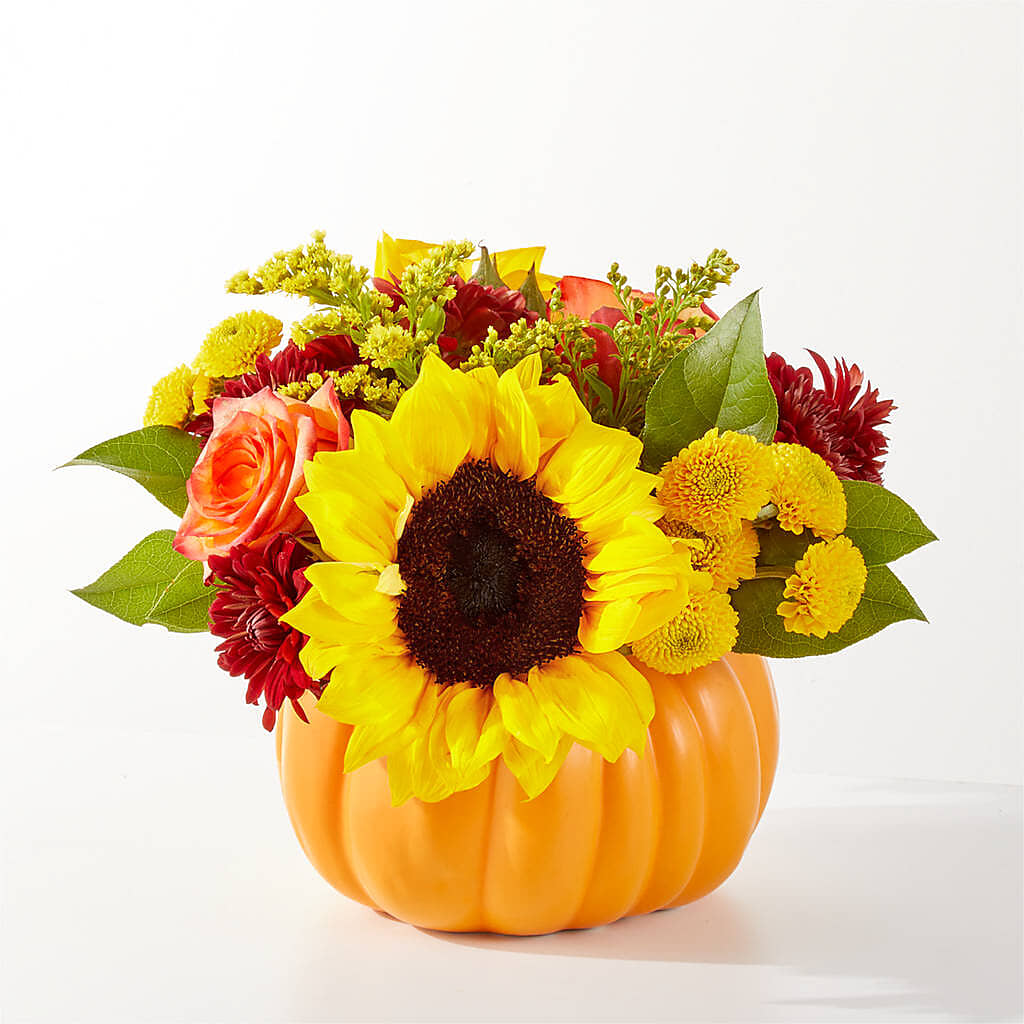 Golden Gourd Pumpkin Bouquet – FLOWERS BY BAUERS & GREENHOUSE, Jarrettsville MD