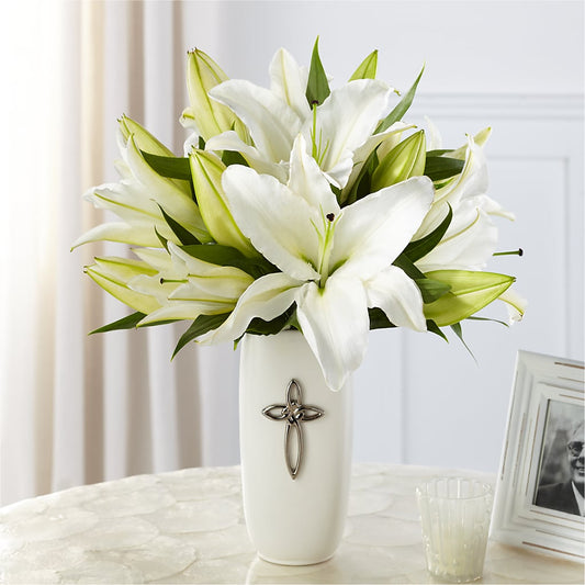 Faithful Blessings Bouquet – FLOWERS BY BAUERS & GREENHOUSE, Jarrettsville MD