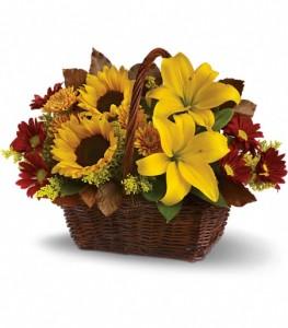 Golden Days Basket – FLOWERS BY BAUERS & GREENHOUSE, Jarrettsville MD