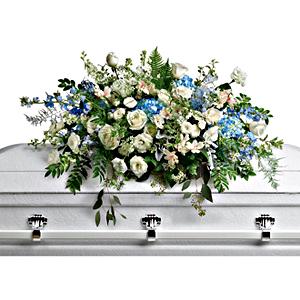 Flowers By Bauers Tender Remembrance Casket Spray