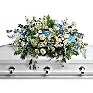 Flowers By Bauers Tender Remembrance Casket Spray – FLOWERS BY BAUERS & GREENHOUSE, Jarrettsville MD