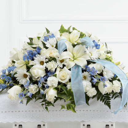 Tender Treasure Casket Spray – FLOWERS BY BAUERS & GREENHOUSE, Jarrettsville MD