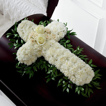 Peaceful Memories Casket Spray (Standard) – FLOWERS BY BAUERS & GREENHOUSE, Jarrettsville MD