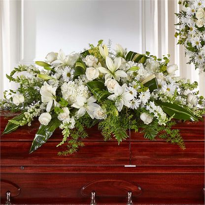 Abundance Casket Spray – FLOWERS BY BAUERS & GREENHOUSE, Jarrettsville MD