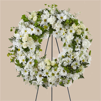 Faithful Wishes Wreath – FLOWERS BY BAUERS & GREENHOUSE, Jarrettsville MD