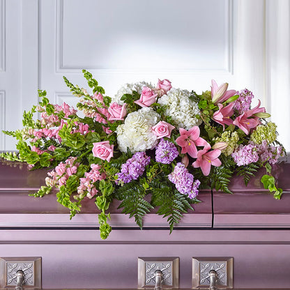 Life's Gratitude Casket Spray – FLOWERS BY BAUERS & GREENHOUSE, Jarrettsville MD