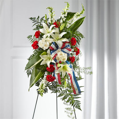 Stars of Life Standing Spray – FLOWERS BY BAUERS & GREENHOUSE, Jarrettsville MD