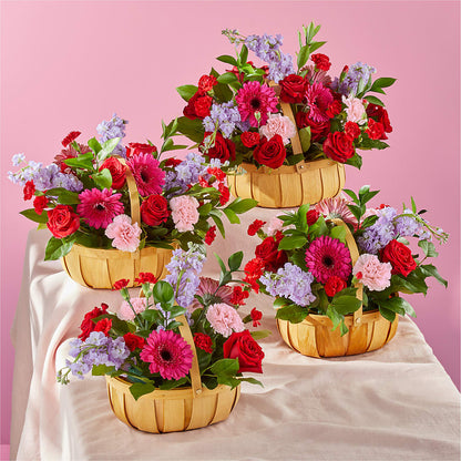 Pink Picnic Basket – FLOWERS BY BAUERS & GREENHOUSE, Jarrettsville MD