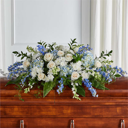 Timeless Essence Casket Spray – FLOWERS BY BAUERS & GREENHOUSE, Jarrettsville MD